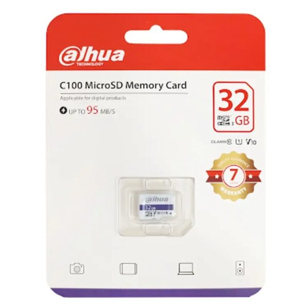 32GB MicroSD Memory Card Dahua Technology ( 7 Years Warranty )