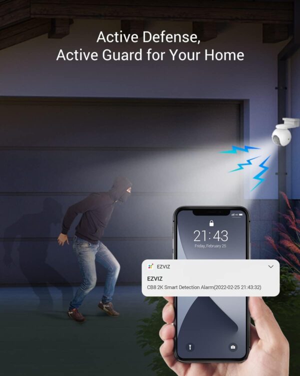 Ezviz CB8-3MP Battery Powered Pan & Tilt Wifi Camera