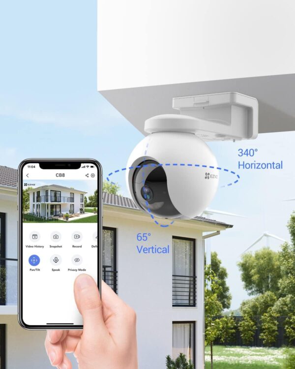 Ezviz CB8-3MP Battery Powered Pan & Tilt Wifi Camera