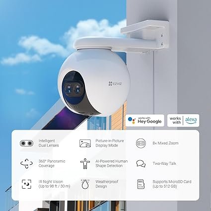 Ezviz C8PF - Dual-Lens Pan & Tilt Wifi Camera